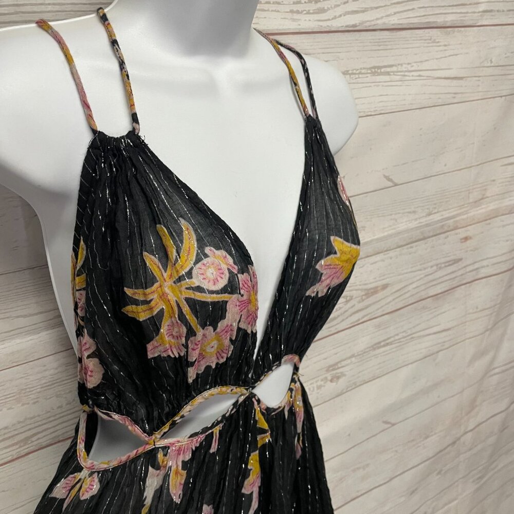 Anthropologie Sheer Cut-Out Maxi Dress - Picture 9 of 14